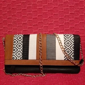 Stylish ALDO Multicolor Clutch/Purse Chain Strap.